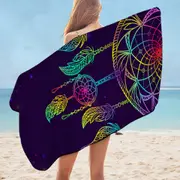 Retro Dream Catcher Microfiber Beach Towel