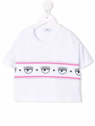 logo-stripe T-shirt