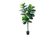 150cm Potted Faux Fiddle Leaf Fig Tree Artificial Plant Flower Green Fake