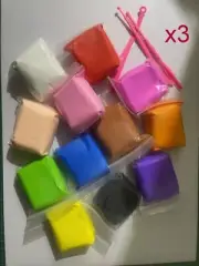 36pc Clay Kids Mini Soft Clays w Tool Clay Toy Arts Craft Supply Bulk 12 Colors
