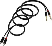 MERRYHAPY 1pc Audio Cable Amplifier Cable Audio Wire Headphones Extension Cable Audio Equipment Cable Mic Cable Smartphone Cable Audio Recorder Cable Speaker Cable Amplificador De PVC Black