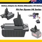 Battery Adapter for Makita Milwaukee 18V Battery Convert to Dyson V6 SV09 Series