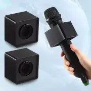 Universal Microphone Logo Flag Waterproof Mic Interview Box Mic Cube Stand