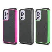 For Samsung A02S A12 A52 A72 5G Phone Defender Case Cover + Screen Protector