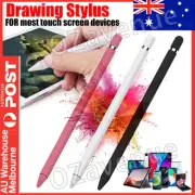 Universal Capacitive Pen Drawing Stylus For Ipad Android Tablet AU Pink White