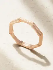 [Gucci] Gucci - Link To Love 18-karat Rose Gold Ring - 16 16 Gold