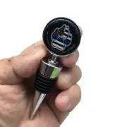 Canine K-9 K9 Thin Blue Line Police LEO CBP Customs Wine Stopper Collectable Gif