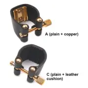 Saxophone Mouthpiece Leather Fastener Clip Ligatures For Alto Sax Accessories