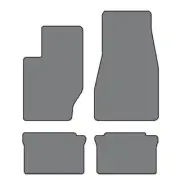 05-10 Grand Cherokee/Commander - 4pc Custom-Fit Carpet Floor Mats-Black (for: Jeep)