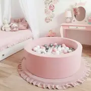 LA FEIER Soft Foam Sponge Indoor Kiddie Round Padding Ball Pit Pool Child Baby