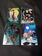 1993 WIZARD CHROME SANTA - BONE - ZEN & BEAVIS AND BUTTHEAD PROMOS NM