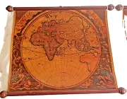 Vintage Leather World Map Unique Collection