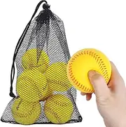 Avesfer Foam Baseballs 6-Pack - Soft Baseball Training Balls for Safe Play, Indoors Outdoors, Ideal for Kids, Youth, Teenagers,Adults with Drawstring Bag for Easy Carry & Storage
