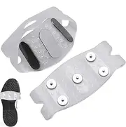 Shoe Spikes for Snow and Ice - Gripper Spikes 5-Claw Non Slip Shoe Covers,Good Elasticity Traction Cleats Ice Spikes Crampons for Women, Men, Elderly