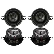 (4) Hifonics Zeus ZS35CX | 3.5 Inch 125W 4 Ohm 2-Way Coaxial Car Audio Speakers
