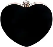 [Generic] Mini Handbag Women Heart Shape Clutch Purse Velvet Shoulder Bag Evening Tote Chain Purse