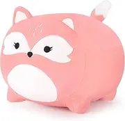 Fox Stuffed Animal-15.8" Fox Plush Pillow, Crogi Fox Plushies, Stuffed Fox Plush Toy Cute Pink Stuffed Animal Fox Plushie Pillow, Room Decor Chrismas Birthday Gifts for Kids Girls Boys Girlfriend