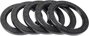 X AUTOHAUX Universal Oil Seal TC Double Lip W Steel Spring Seal Ring Rotary Shaft Seal 80x110x10mm High Pressure Nitrile Rubber Black 5 Pcs