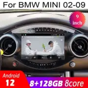 9" Touchscreen Android Gps Navigation Carplay For Bmw Mini Cooper 02~06 8+128g