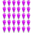 30 Pcs/Lot E27 Screw LED Bulb SMD 2835 5W PC Purple Glow Bulbs for String Lights