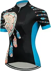 [Legou] Women's Cycling Suit Quick Drying Breathable Zipper Short Sleeved Cycling Suit