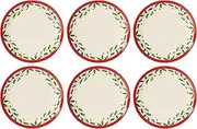 Lenox 893491 Holiday 6-Piece Accent Plate Set