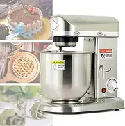 Commercial Food Mixer with Dough Hook, Electric Stand Mixer, 3 Speeds Adjustable, for Bread Cake Pizza Bakery Multifunction Blender,StainlessSteels-5L