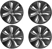 4PCS Compatible for Tesla Model Y 2019-2024 19 Inch Hub Cap Performance Replacement Wheel Cap Full Coverage New Blade Wheel Cover Cap(Whirlwind New 4PCS)