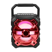 Laser Portable Bluetooth Speaker with AUX and USB (Red)