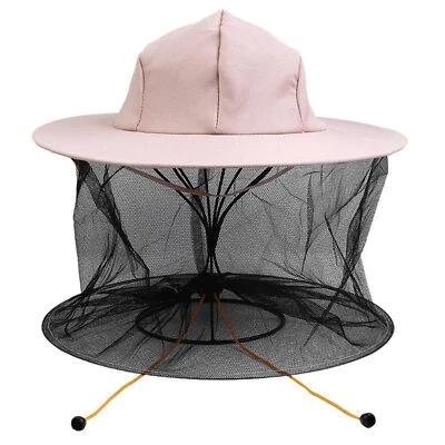 Beekeeping Beekeeper Cowboy Hat Mosquito Bee Insect Net Veil Face Head Protector