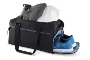 Bugatti Brand New Black Unisex Men's Sports Gym Bag With Shoes Compartment