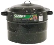 NEW CASE OF (2) CINSA 319814 GRANITE 21 QT WATER BATH FOOD CANNERS COOKER