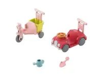 在飛比找Yahoo!奇摩拍賣優惠-正品 日本森貝兒家族三輪車汽車套裝娃屋配件兒童過家家玩具