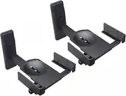 Audio Rack Speaker Wall Bracket Tray Adjustable Angle Audio Bracket HiFi Surround Recording Desk Speaker Wall Mounts Media Cabinet(37CM)