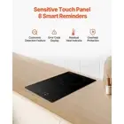 Powerful 3400W Double Induction Cooktop Electric Countertop Touch Control