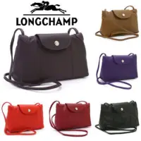 在飛比找蝦皮購物優惠-Longchamp Le Pliage Cuir 小羊皮迷你