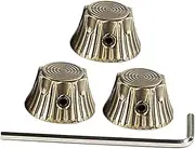 SUPVOX 4Pcs Metal Volume Tone Control Knobs Set for Electric Guitar Ergonomic Design Durable Copper Finish Compatible with Various Models Enhanced Performance and Comfortable Grip