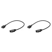 2X for Music Interface MMI to USB Cable Data Sync Charging6376