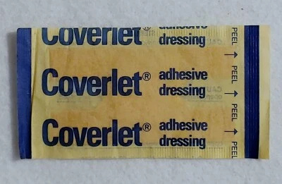 Vintage - Coverlet - Band aid - Sealed - Never opened - H Shape Bandaid - Rare