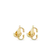 [Jimmy Choo] Jimmy Choo Logo-lettering Stud Earrings ONE SIZE GOLD