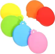 6pcs Can Sealing Lids Multipurpose Beer Can Covers for Food Beverage Storage Reusable Caps for Pet Food