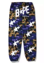 BAPE x Heron Preston Mix 1st Men's Sweatpants Size M, Purple/White Camo