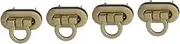 PartyKindom 4pcs Handbag Lock Fashion Mortise Lock for Bags and Suitcases Replacement Clutch Accessories Lightweight Design Great for Purses and Handbags