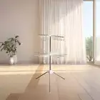 Clothes Drying Rack Two Layer Design Floor Standing for Diaper Outdoor Towel