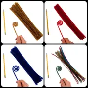Craft County 100 Piece Pipe Cleaner Colored Packs - Craft Making - Pipe Cleaner