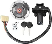 CACNPDPHZH Fuel Gas Cap Ignition Switch Seat Lock Fit for Kawasaki Z250 Z300 Z250SL ABS Ninja 250 300