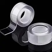 Washable Gel Grip Tape Clear Sticky Adhesive Mounting Tape Nano Tape Bubble Kit Durable Double Sided Tape