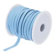 1/4 Inch Double Fold Bias Tape Continuous Bulk Bias Tape (Light Blue 25 Yards)