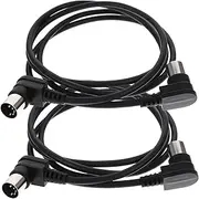 HONITANO 2Pcs Pin Midi Extension Cable Reliable Instrument Connection for Keyboards Synthesizers and Audio Interfaces Flexible Tangle Design for Stage and Performance Use