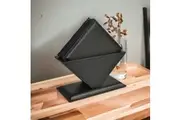 Leatherkart Genuine Leather Square Coasters - Black